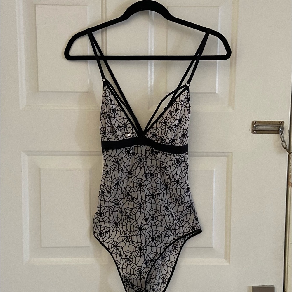 NWT Victoria Secret Spider Web bodysuit